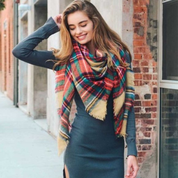 CLASSIC Plaid Print Fall / Winter Blanket … - Picture 8 of 10